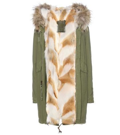 Mr & Mrs Italy Fur-trimmed Parka Coat