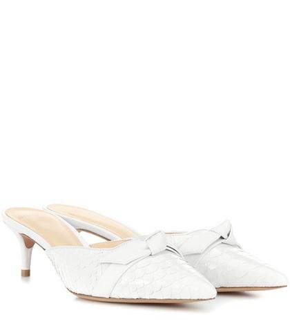 Alexandre Birman Daisy Python Mules