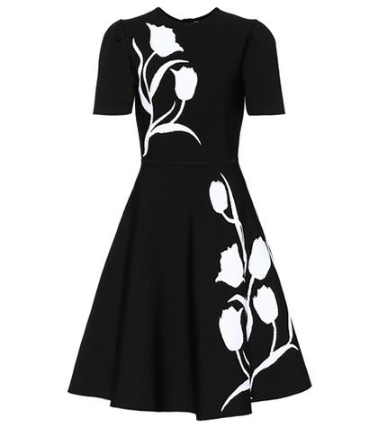 Carolina Herrera Knitted Intarsia Dress