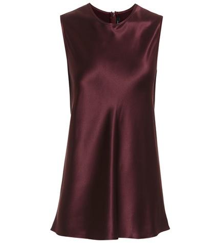 Joseph Sleeveless Silk-satin Top