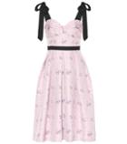 Carolina Herrera Floral Cotton And Silk-blend Dress