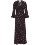 Ganni Barra Crêpe Wrap Maxi Dress