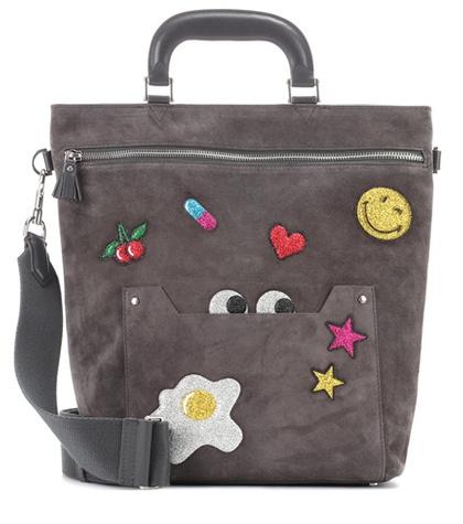 Anya Hindmarch Small Orsett Suede Shoulder Bag