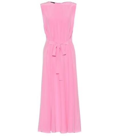 Rochas Silk Crêpe Midi Dress