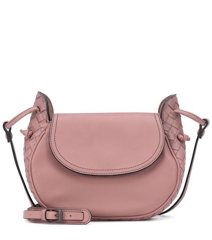 Bottega Veneta Nodini Flap Leather Shoulder Bag