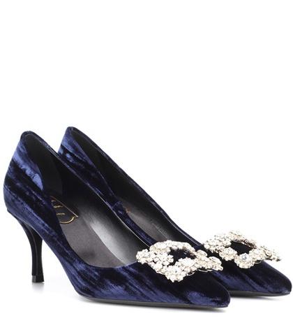 Balenciaga Velvet Pumps