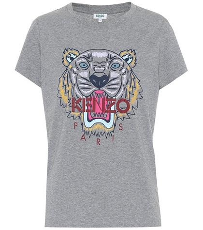 Kenzo Tiger Logo Cotton T-shirt