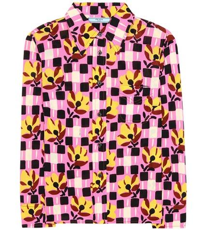 Prada Printed Crêpe Shirt