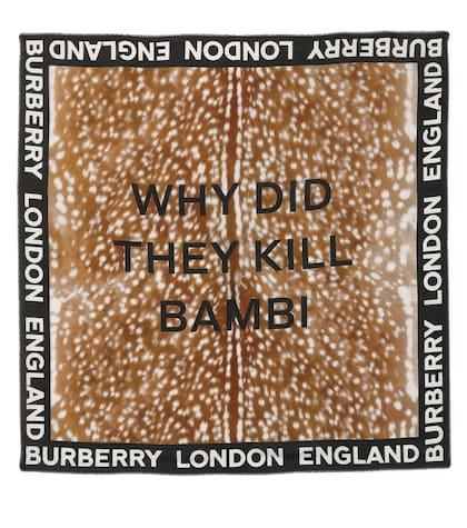 Burberry Printed Cotton And Silk Scarf