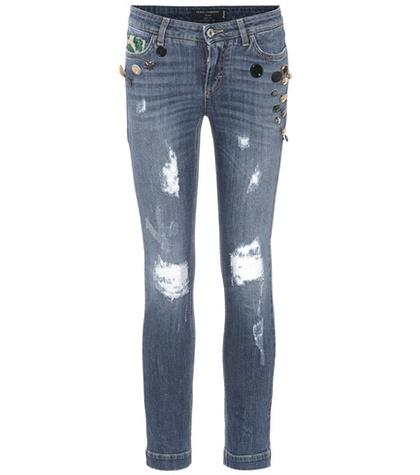 Ag Jeans Embellished Distressed Jeans