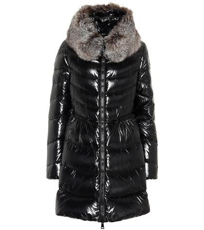 Moncler Mirielon Fur-trimmed Down Coat