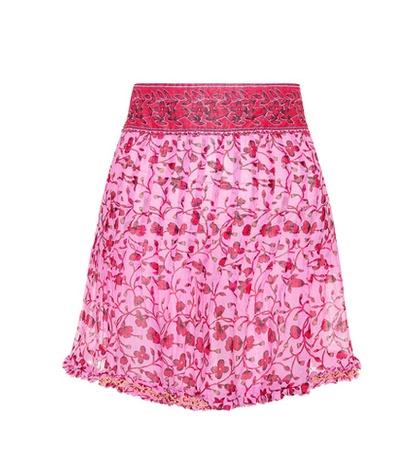Brunello Cucinelli Pippa Printed Cotton Miniskirt