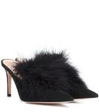 Simone Rocha Maribou 85 Suede Mules