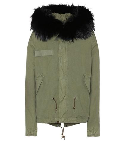 Mr & Mrs Italy Cotton Parka With Fur Finish