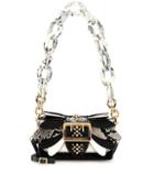 Burberry The Small Buckle Leather And Snakeskin Bag