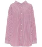 Balenciaga Striped Cotton And Shirt