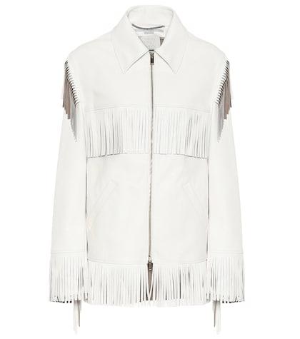 Stella Mccartney Fringed Faux-leather Jacket