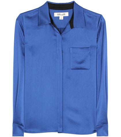 Diane Von Furstenberg Carter Two Satin Blouse