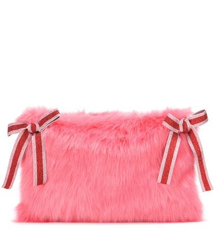 Shrimps Catherine Faux Fur Clutch