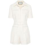 Alexander Mcqueen Wool And Silk Playsuit