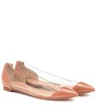 Gianvito Rossi Plexi Patent Leather Ballet Flats