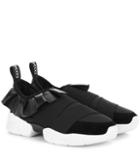 Emilio Pucci Leather-trimmed Sneakers