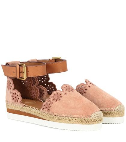 See By Chlo Suede And Leather Espadrilles