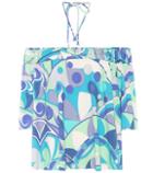 Emilio Pucci Beach Off-the-shoulder Printed Top