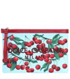 Dolce & Gabbana Exclusive To Mytheresa – Cherry Printed Embroidered Pouch