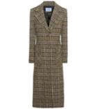 Prada Check Virgin Wool Coat
