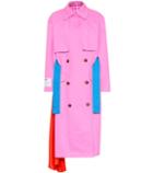 David Koma Double-breasted Cotton Trench Coat