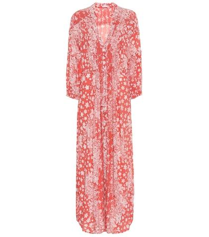 Poupette St Barth Ilona Printed Midi Dress