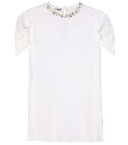 Vetements Embellished Crêpe Top
