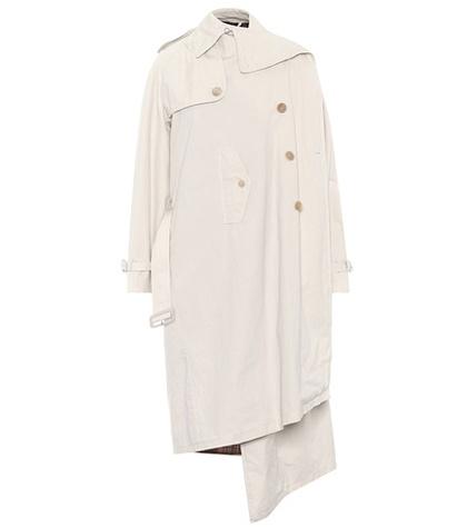 Balenciaga Pulled Cotton Trench Coat