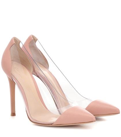 Christopher Kane Plexi Leather And Transparent Pumps