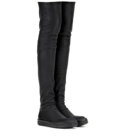Miu Miu High Sock Leather Over-the-knee Boots