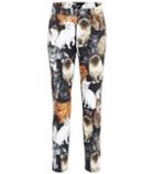 Chlo Printed Cropped Cotton Trousers