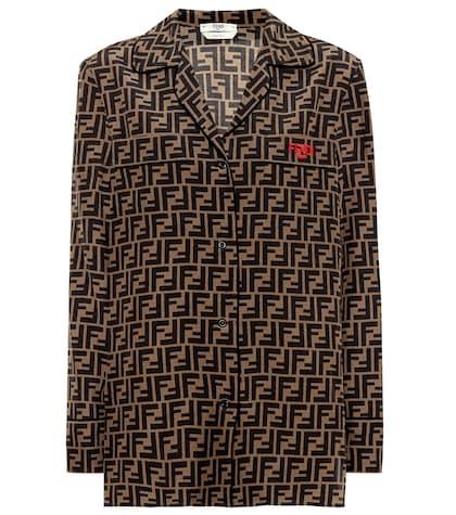 Fendi Silk Crêpe De Chine Shirt