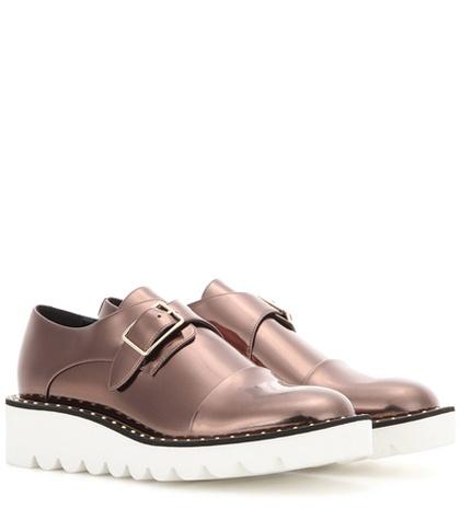 Stella Mccartney Odette Metallic Monk Shoes