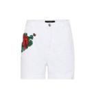 Dolce & Gabbana High-rise Embroidered Denim Shorts