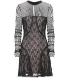 Alexander Wang Mesh And Lace Minidress