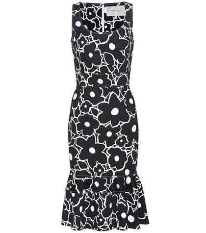 Carolina Herrera Printed Stretch-cotton Dress