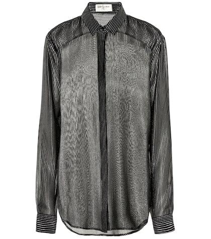 Saint Laurent Silk-blend Crêpe De Chine Blouse