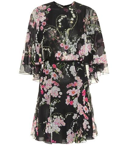 Fendi Floral-printed Silk Dress