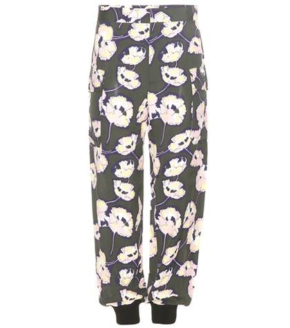 Marni Printed Crêpe Trousers