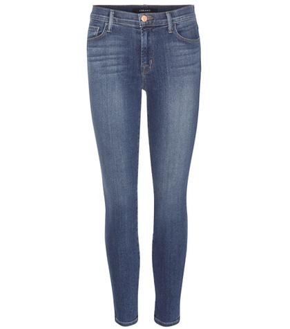 J Brand Capri Mid-rise Cropped Jeans