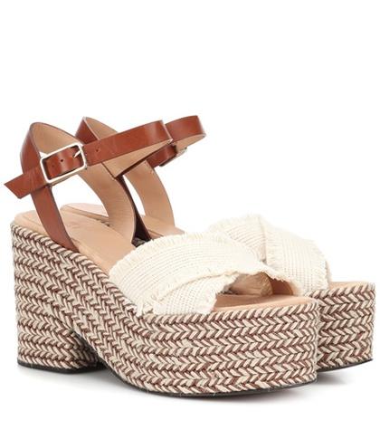 Castaer Xareni Canvas Wedge Sandals