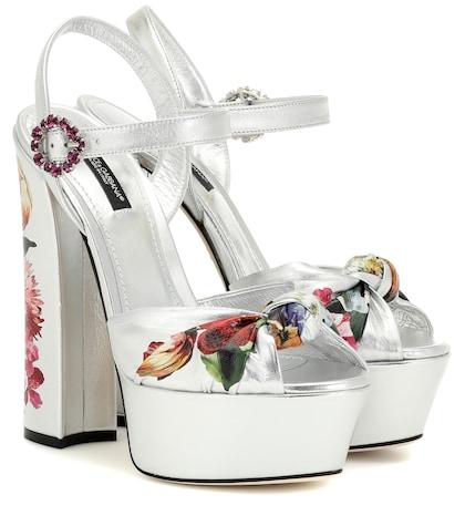 Jimmy Choo Keira Leather Plateau Pumps