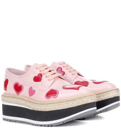 Prada Platform Leather Brogues