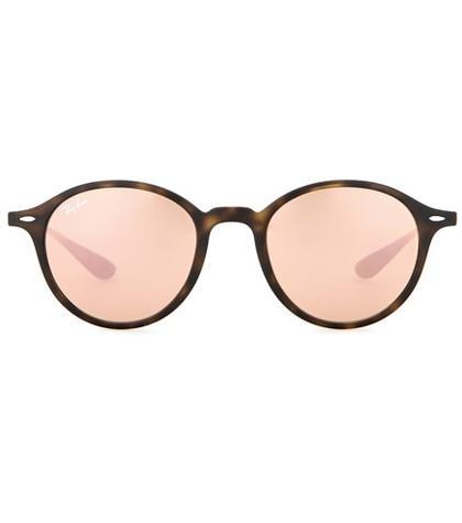 Ray-ban Rb4237 Mirrored Round Sunglasses